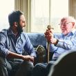 Older man with doctor