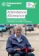 Attendance Allowance cover image showing a man on a mobility scooter